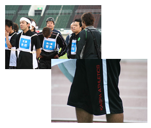 11月1日オンエアの｢吉本陸上競技大会｣にて、 吉本芸人さん達がKaepaジャージを着用